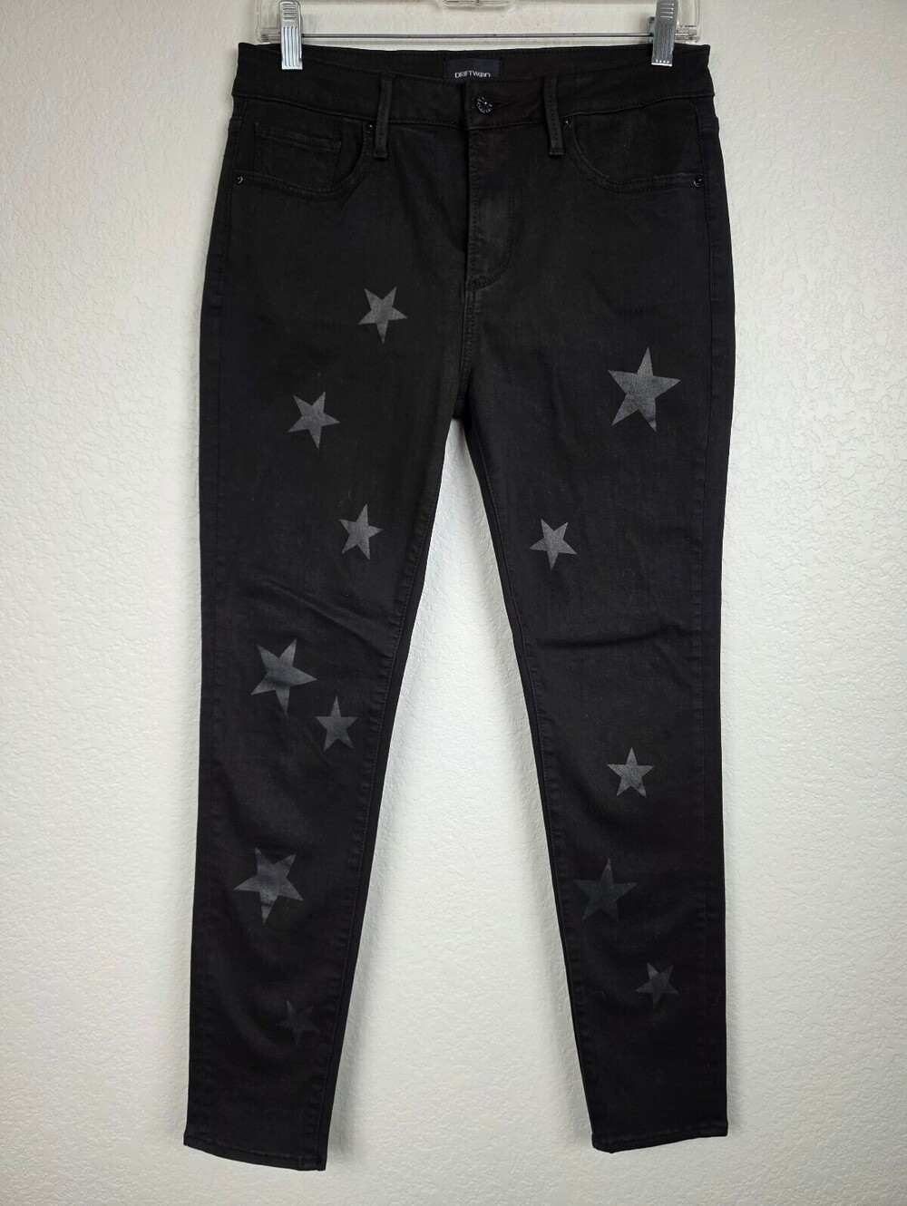 Driftwood Jackie Black Star Print Skinny Jeans Whimsigoth